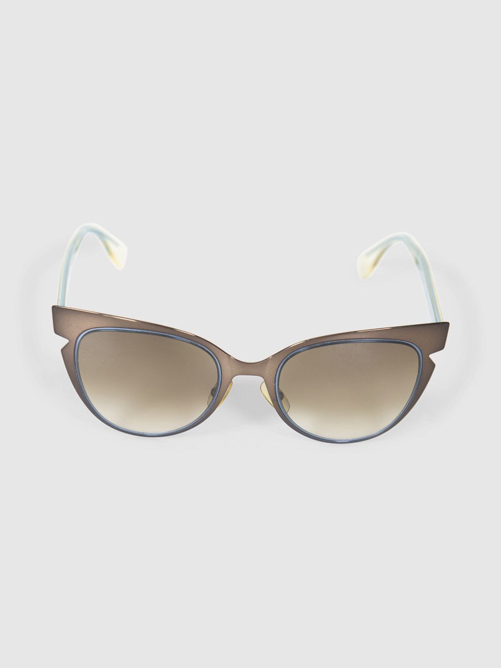 Fendi Brown Cat Eye Gradient Sunglasses Size ONE SIZE - 1 Thumbnail