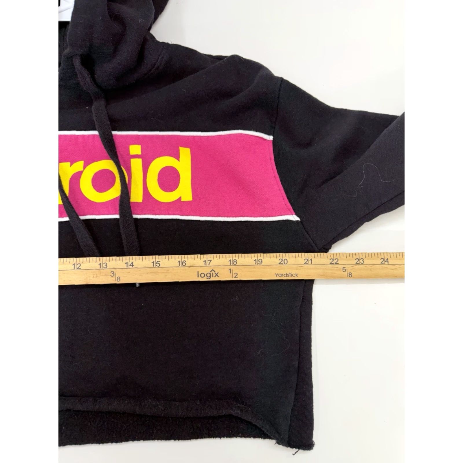 Polaroid Polaroid Sweatshirt Womens Size M Black Cropped Logo Hooded Crew Neck Casual Activewear Pullover All Seasons Size M / US 6-8 / IT 42-44 - 7 Thumbnail