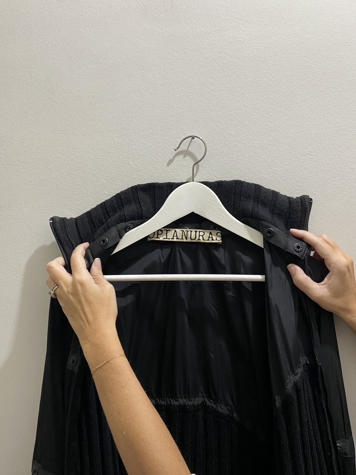Other OPIANURAS BLACK TRENCH COAT Size L / US 10 / IT 46 - 4 Thumbnail