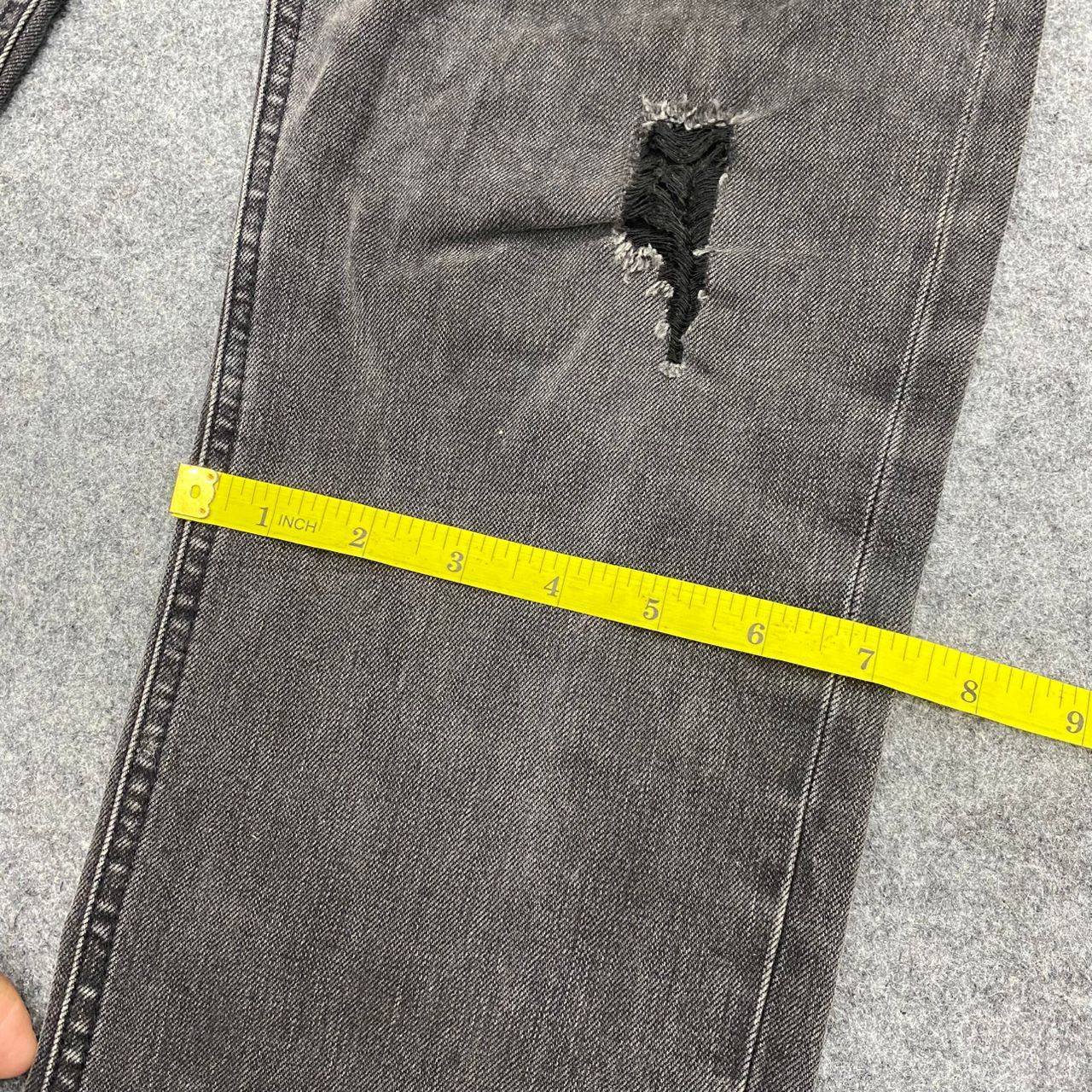 If Six Was Nine Vintage Gosto Jeans Distressed Denim Size US 33 - 8 Thumbnail