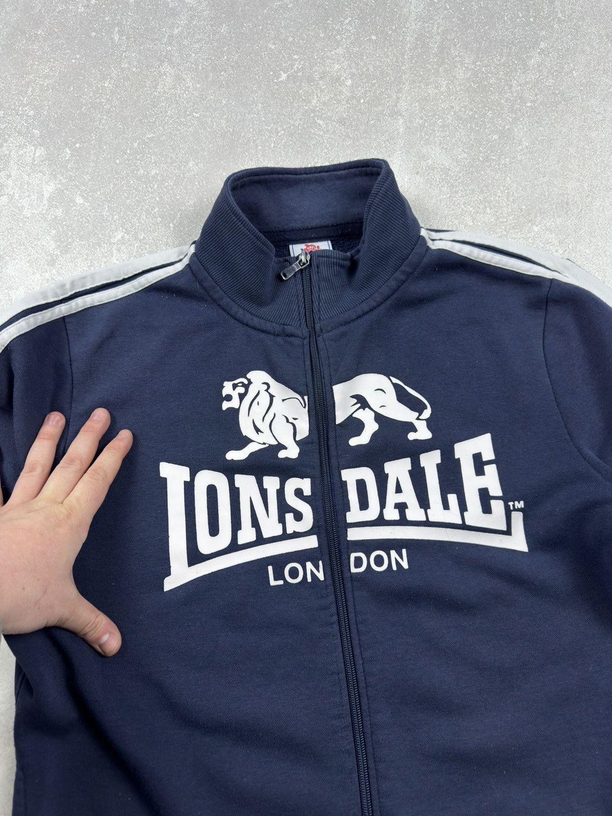 Lonsdale Vintage Lonsdale London 00s Zip Sweatshirt Big Logo Size US S / EU 44-46 / 1 - 6 Thumbnail