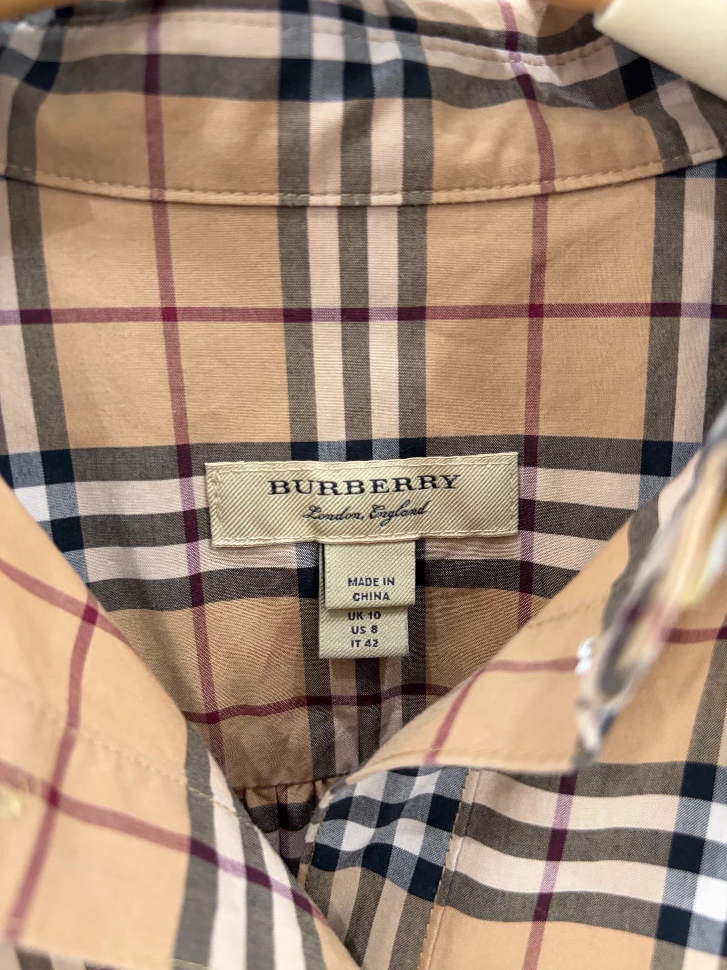 Burberry Burberry Classic Check Belted Shirt Dress 40 Deadstock Size M / US 6-8 / IT 42-44 - 6 Thumbnail
