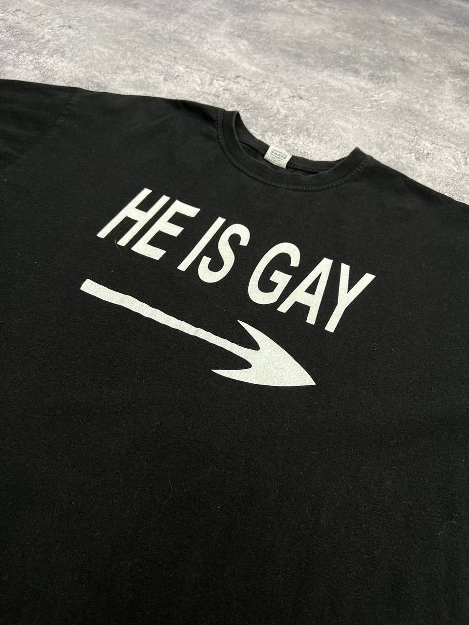 Vintage Vintage He Is Gay Humor T-Shirt Tee 90S Streetwear Y2K Size US XXL / EU 58 / 5 - 3 Thumbnail