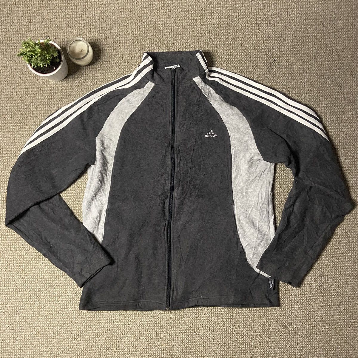 Adidas × Vintage The Vintage Adidas Fleece Jacke (XL) 90er Retro Pullover Size US XL / EU 56 / 4 - 1 Thumbnail