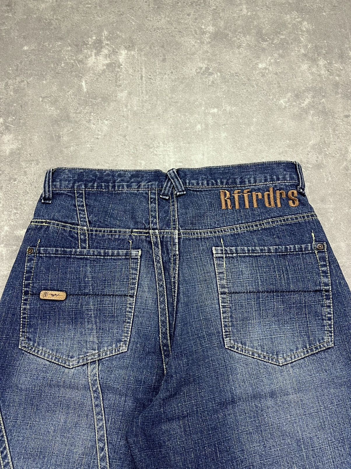 Ruff Ryders Ruff Ryders Baggy Logo Tab Denim Shorts Jorts 32 Size US 32 / EU 48 - 9 Thumbnail