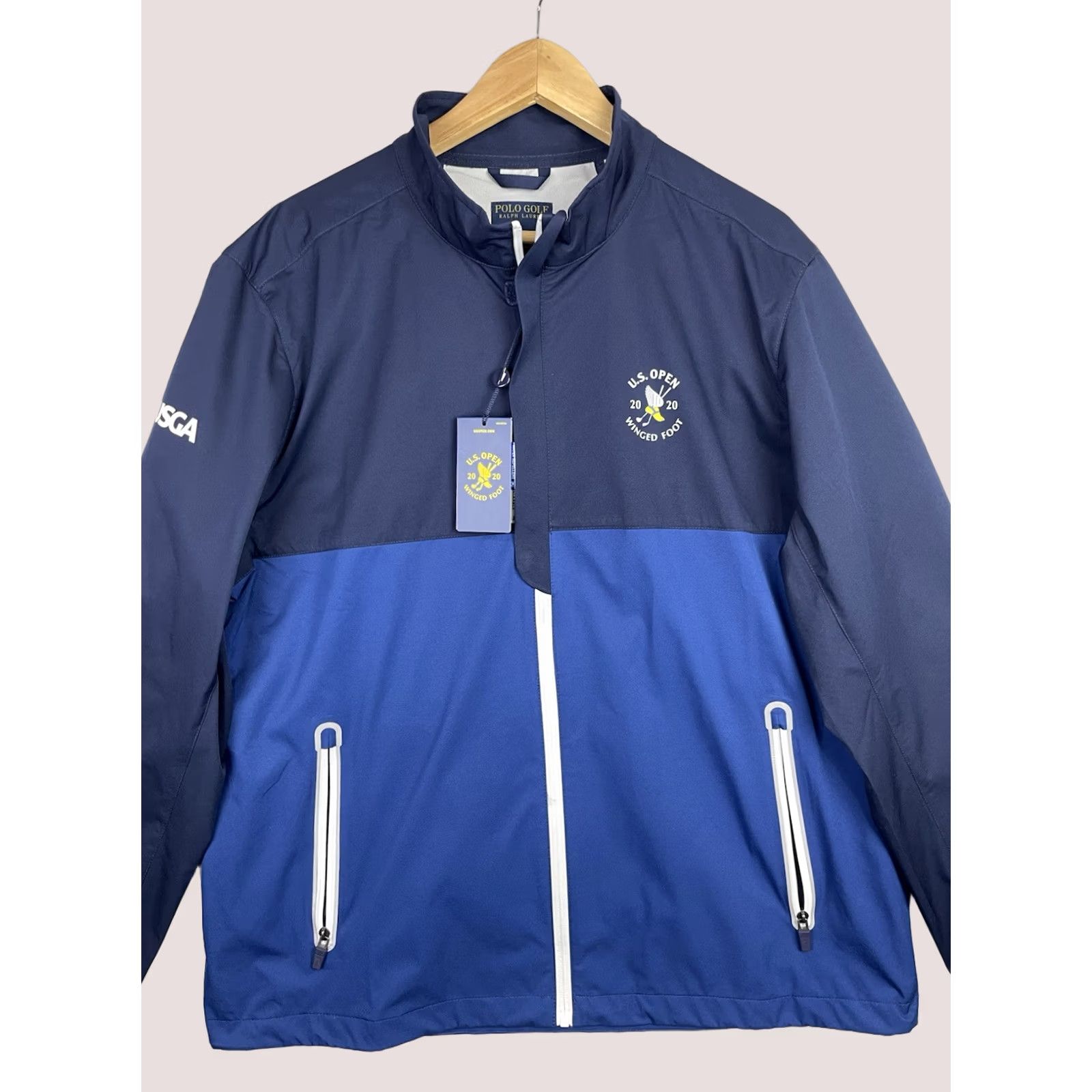 Polo Ralph Lauren Polo Ralph Lauren Jacket Mens Large Navy 2020 US Open Winged Foot Full Zip Golf Size US L / EU 52-54 / 3 - 1 Thumbnail