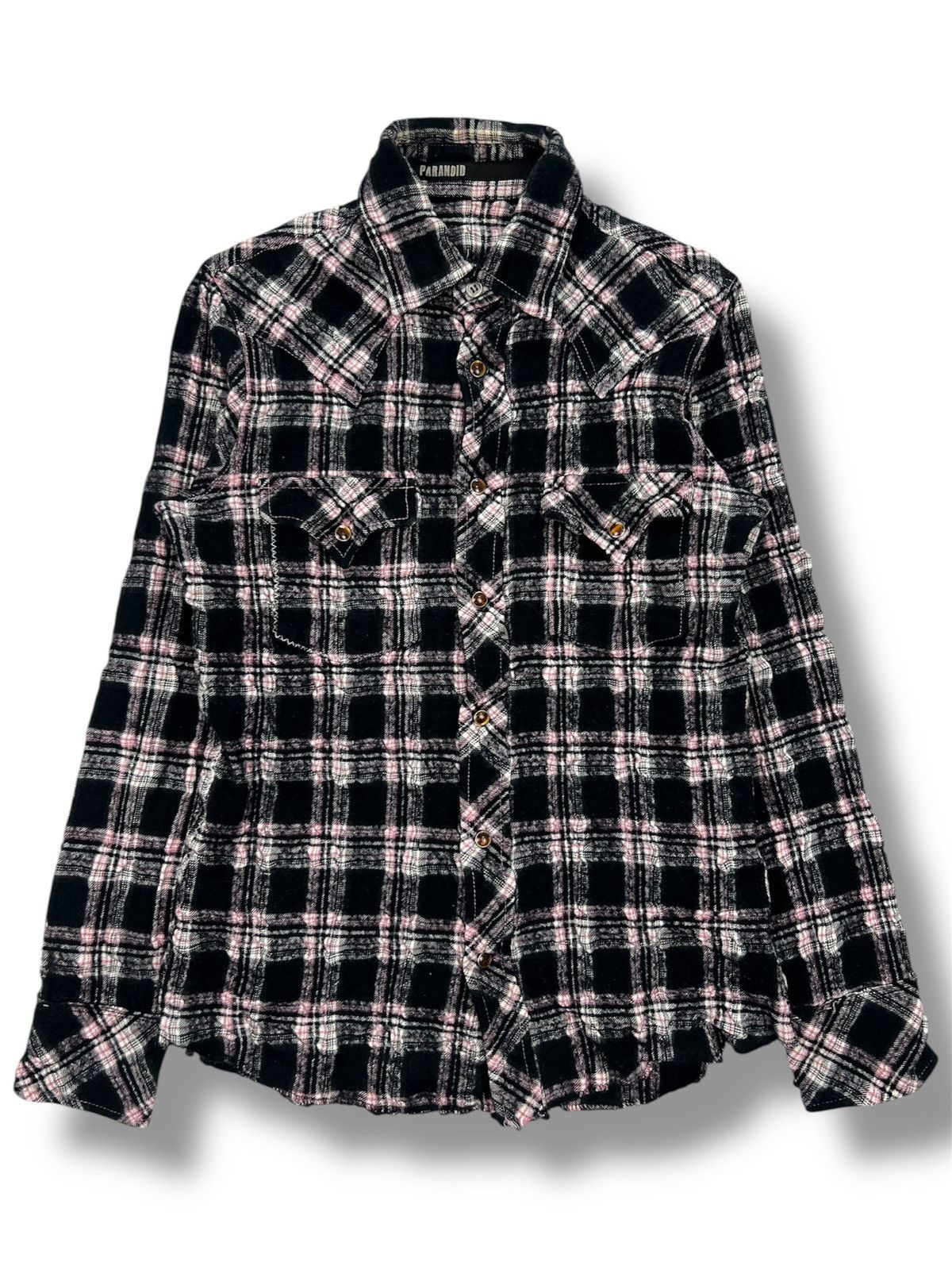 Japanese Brand Paranoid Plaid Western Shirt Size XS / US 0-2 / IT 36-38 - 1 Thumbnail