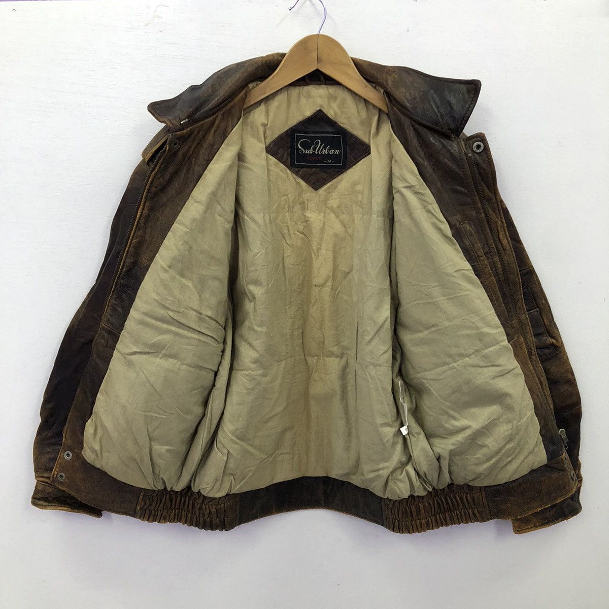 Japanese Brand Vintage Sub Urban Tokyo Sheepskin Leather Jacket Size US M / EU 48-50 / 2 - 3 Thumbnail