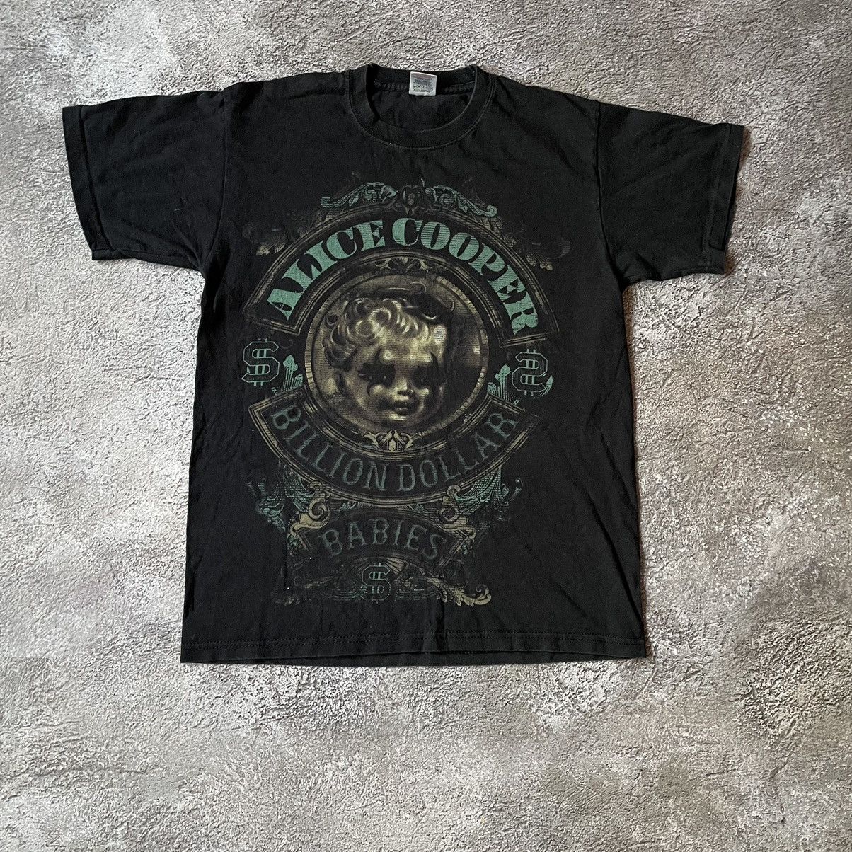 Vintage Vintage 00s Alice Cooper Graphic Tee Sun Faded Grunge Boxy M Size US M / EU 48-50 / 2 - 2 Thumbnail