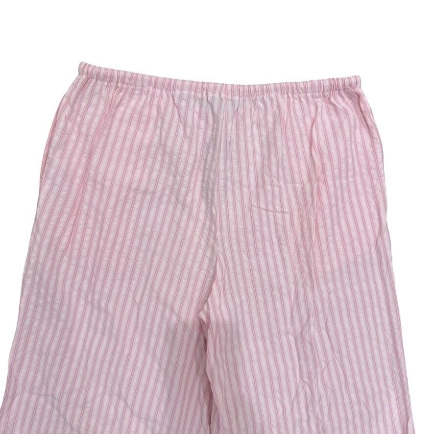 PrettyLittleThing PrettyLittleThing Striped Tie Waste Straight Leg Trouser Size 34" / US 12 / IT 48 - 6 Thumbnail