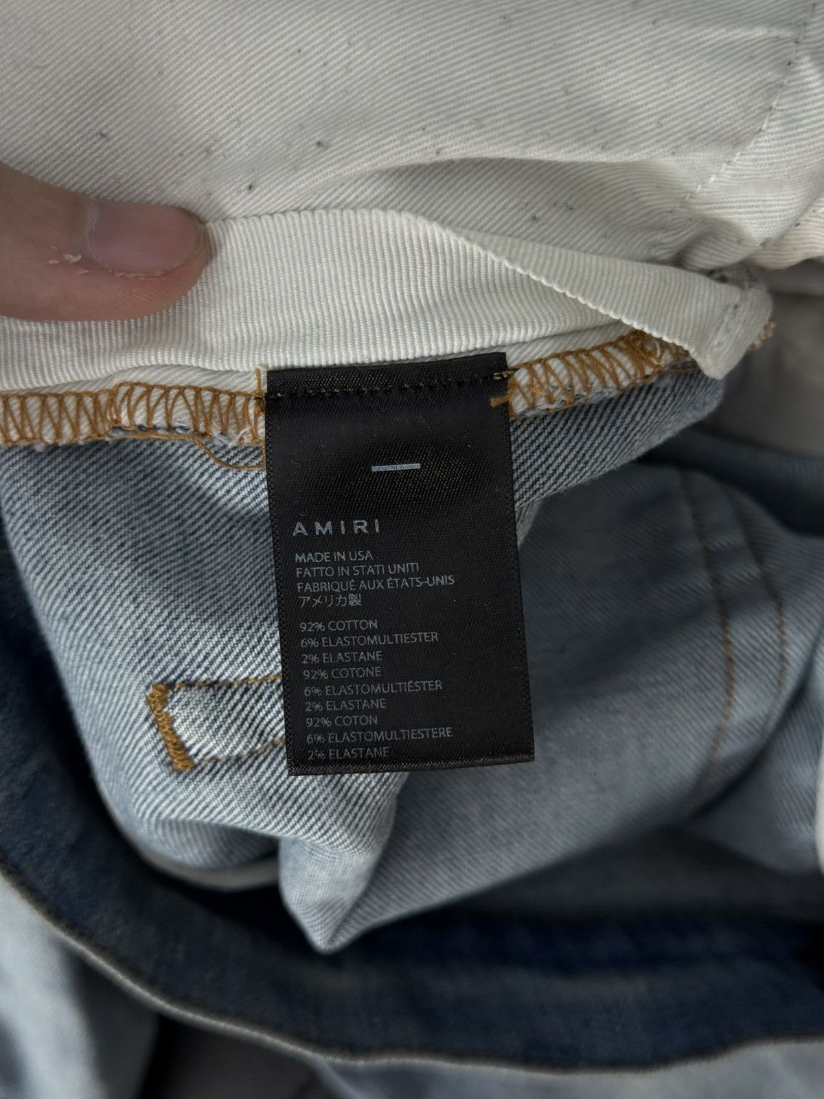 Amiri Amiri Jeans Blue Multicolored Size 36 Pre Owned🧼 Size US 36 / EU 52 - 16 Thumbnail