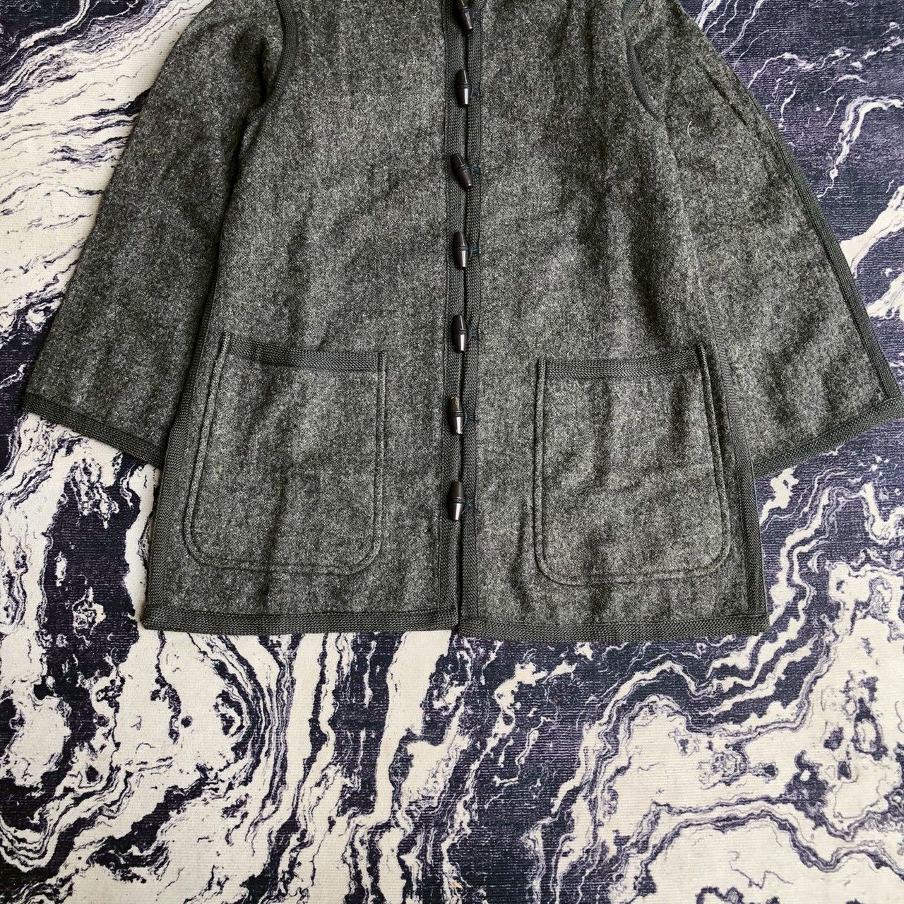 Yves Saint Laurent Vintage 80s Yves Saint Laurent Paris Wool Duffle Coat Size S / US 4 / IT 40 - 4 Thumbnail