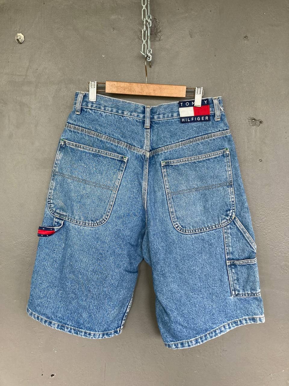Tommy Hilfiger Vintage TH Carpenter Jorts Size US 30 / EU 46 - 2 Thumbnail