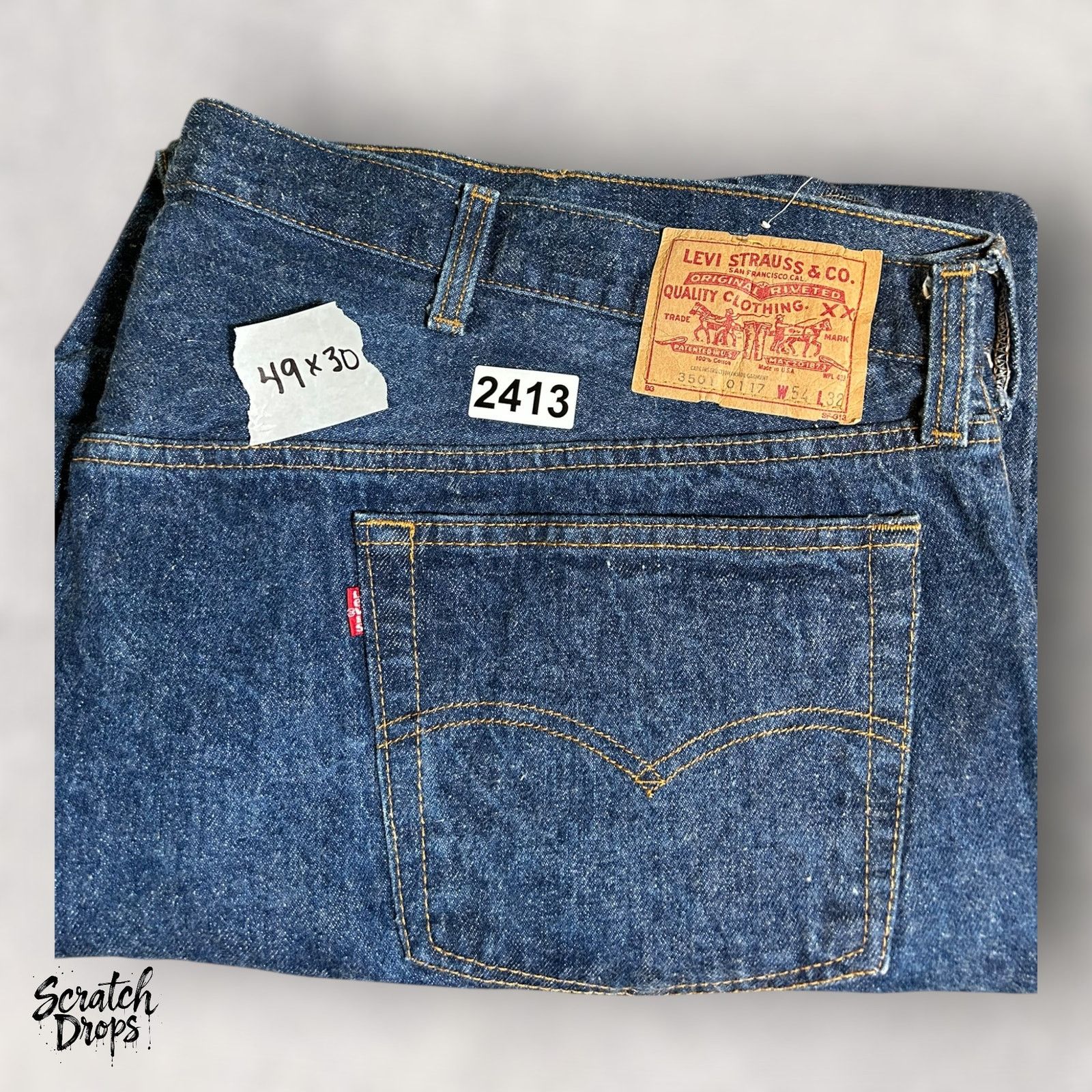 Levi's Vintage Levi’s 501xx Shrink-to-Fit Jeans USA W54 L32 501 Men Size US 38 / EU 54 - 8 Thumbnail