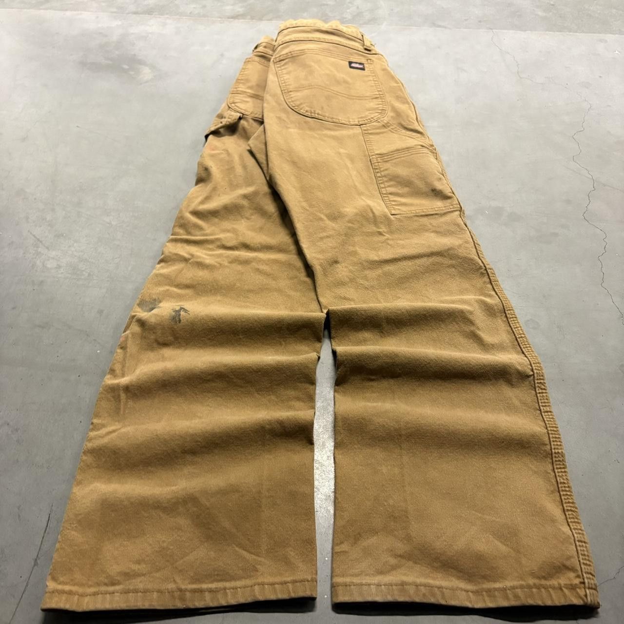 Vintage Crazy Vintage Y2K/2000s Baggy Brown Workwear Khaki Dickies Carpenter Pants! Size US 34 / EU 50 - 6 Thumbnail