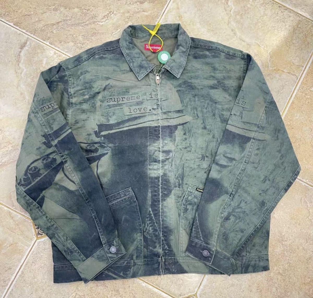 Supreme is love denim trucker jacket xl