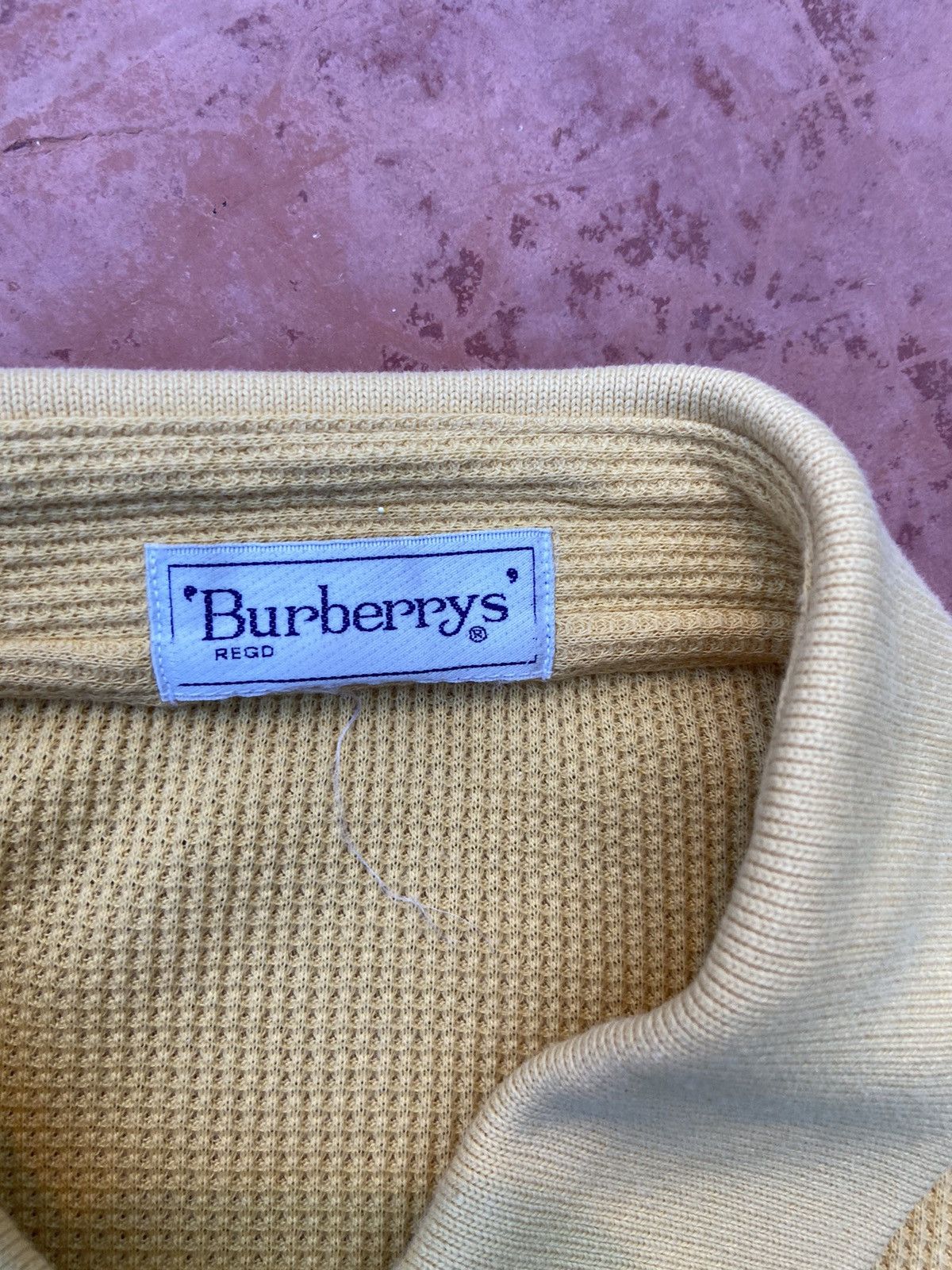 Burberry Vintage Burberry polo t shirt waffle Size US L / EU 52-54 / 3 - 5 Thumbnail