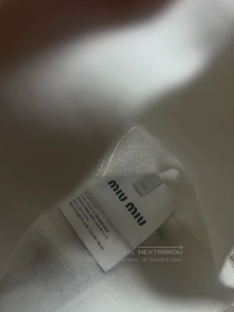 Miu Miu Miu Miu Size S Knitted color matching Polo short sleeves Size S / US 4 / IT 40 - 3 Thumbnail