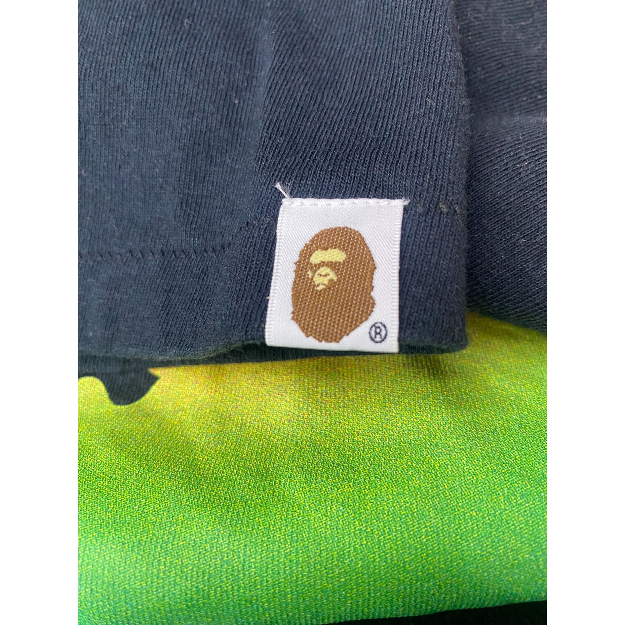 Bape BAPE RAINBOW BIG HEAD APE TEE BLACK SZ XL Size US XL / EU 56 / 4 - 5 Thumbnail
