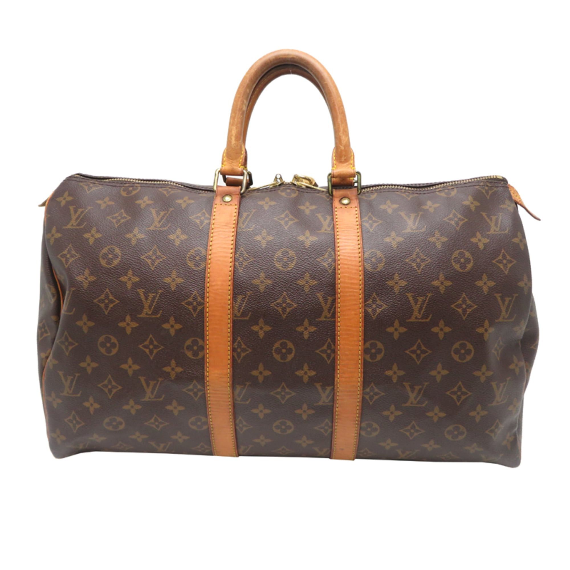 Louis Vuitton Louis Vuitton Keepall 45 Boston Bag for Women and Men, M41428 (Discontinued) Monogram Brown Size ONE SIZE - 1 Thumbnail