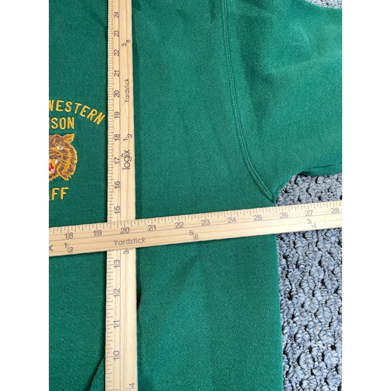 Lee VINTAGE Lee Flint Northwestern Edison Staff Sweatshirt Adults XL Green 50/50 Michigan 90s City Retro School Mens Size US XL / EU 56 / 4 - 7 Thumbnail