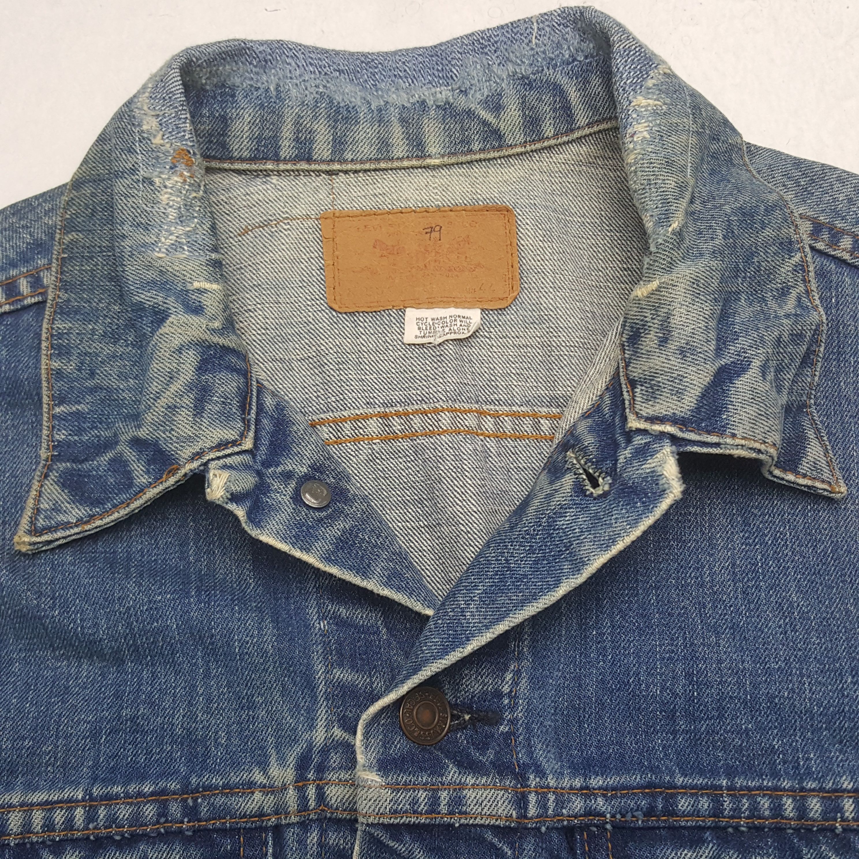 Levi's Vintage Levi's American Bikers Denim Jacket RR7 Size US M / EU 48-50 / 2 - 4 Thumbnail