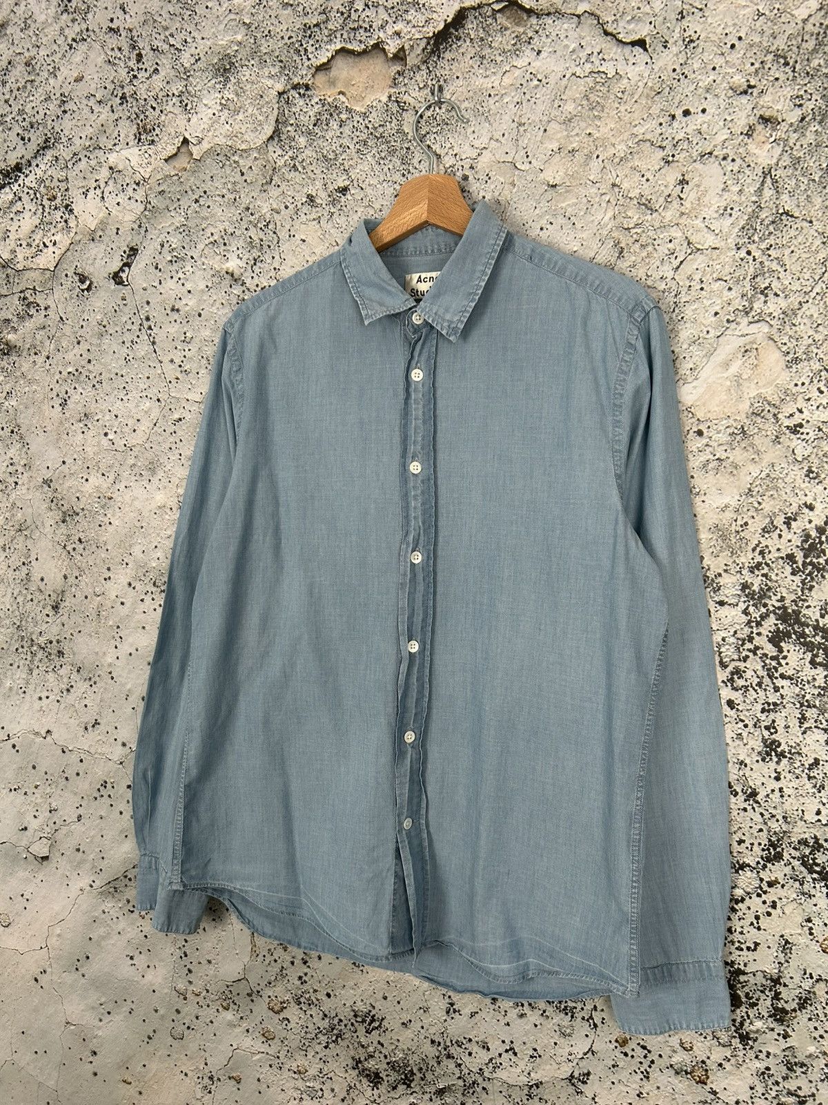 Acne Studios Acne Studios Jeffrey Den SS15 Blue Shirt Avant Garde Grunge Size US L / EU 52-54 / 3 - 2 Thumbnail