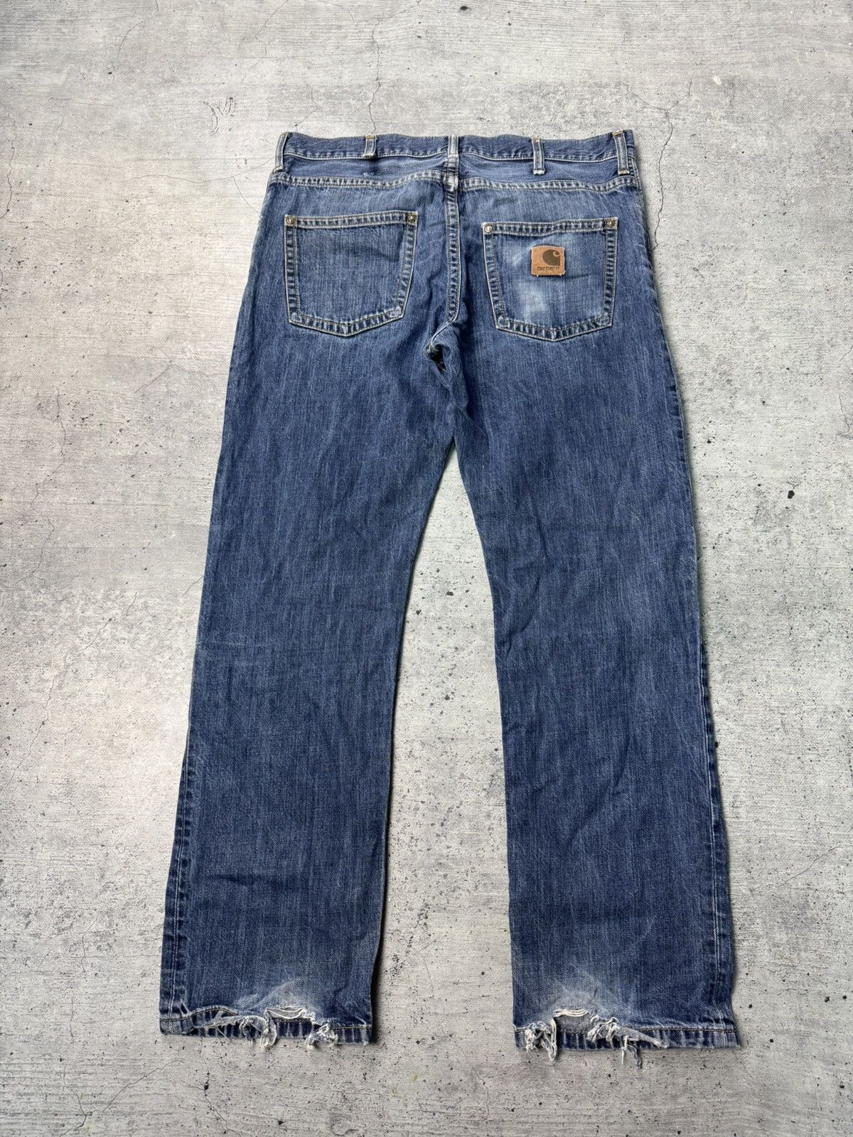 Carhartt Crazy Vintage 90s Carhartt Jeans Relaxed Fit Light Wash Work Size US 32 / EU 48 - 1 Thumbnail