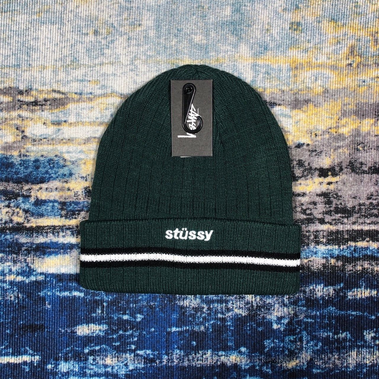 Stussy Athletic Striped Cuff Beanie