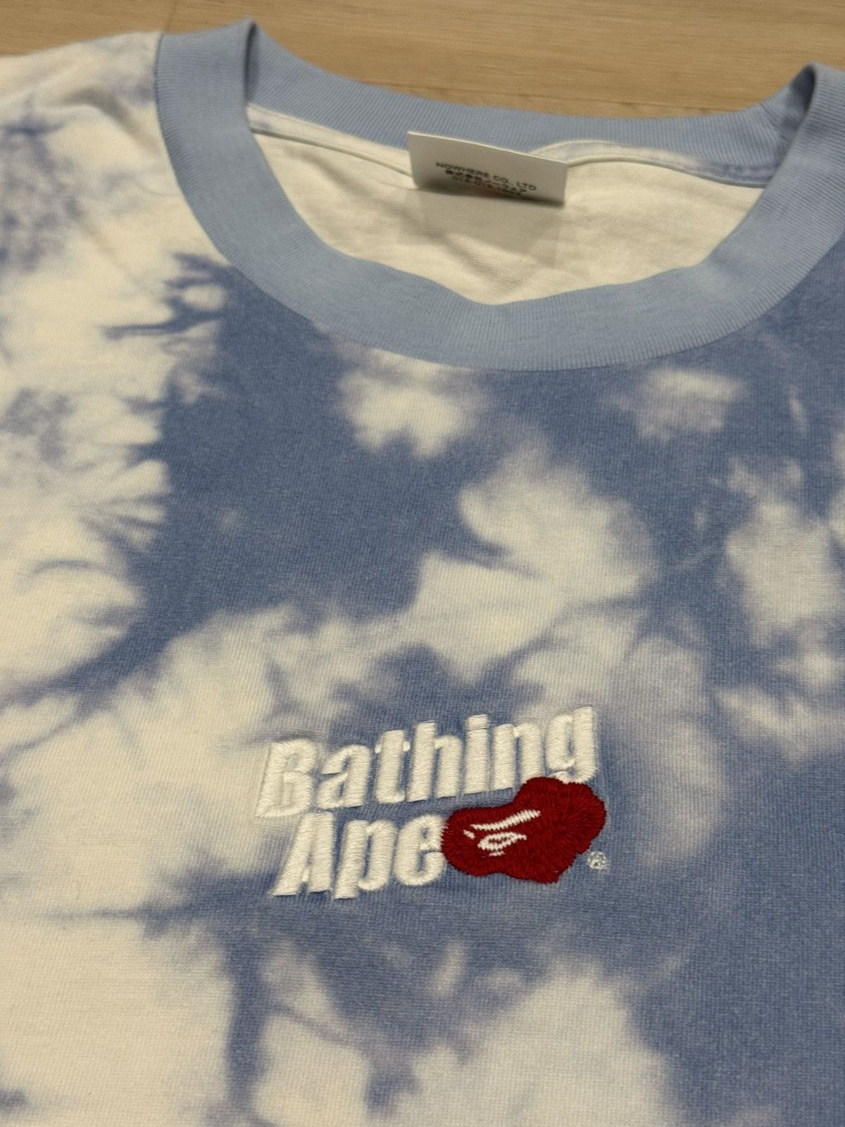 Bape Bape Cloud Head Bleach Dyed Tee Size US XXL / EU 58 / 5 - 3 Thumbnail