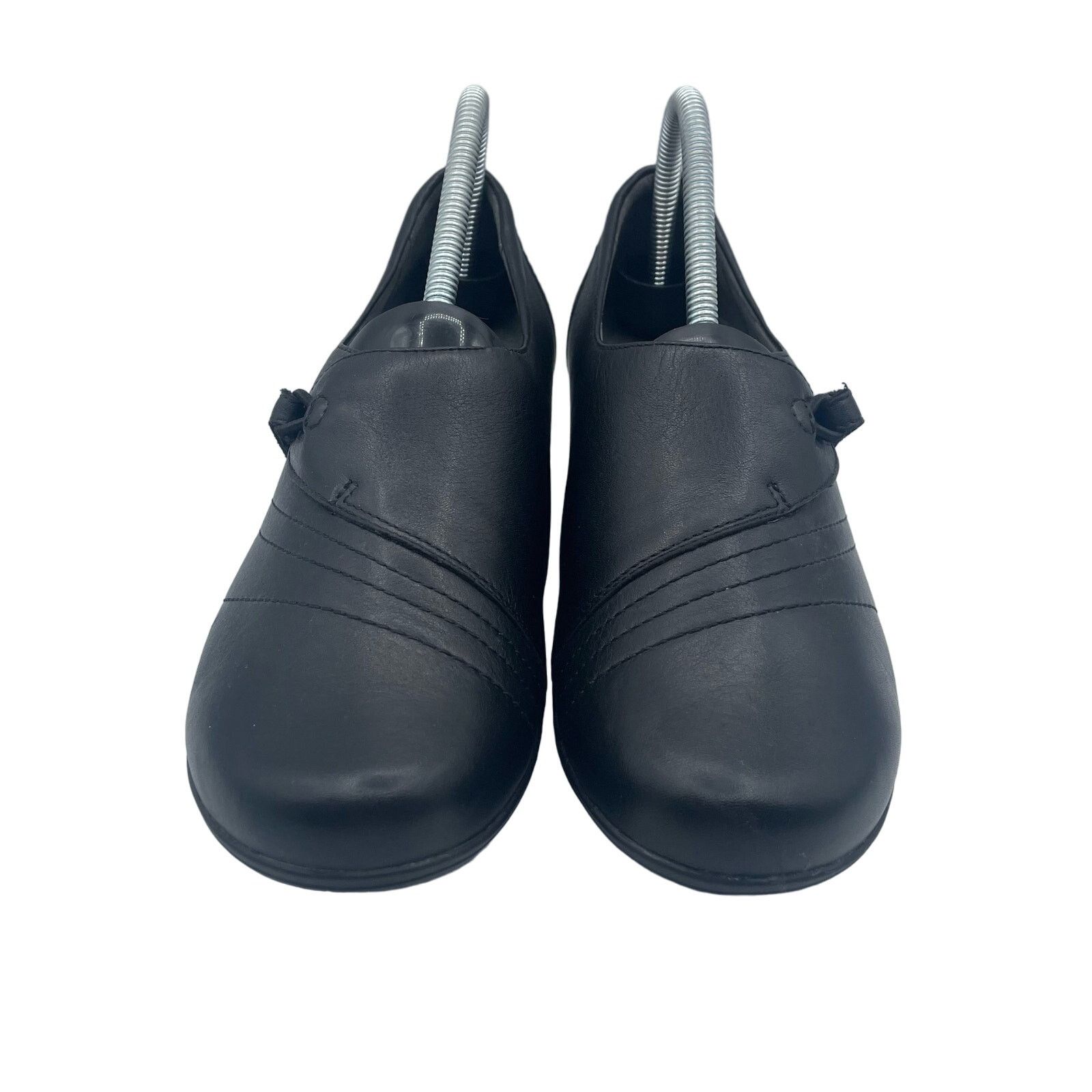 Dansko Dansko Franny Nubuck Leather Loafers Clogs Shoes Black 39 Size US 8.5 / IT 38.5 - 3 Thumbnail