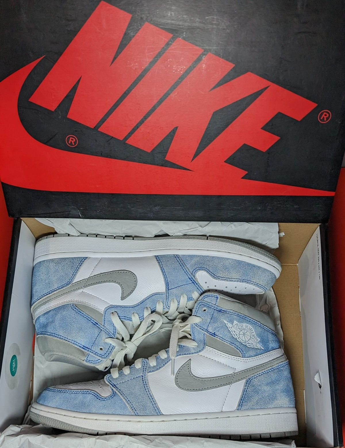 Jordan Brand Size 10 - Jordan 1 Retro OG High Hyper Royal Smoke Grey Size US 10 / EU 43 - 8 Thumbnail