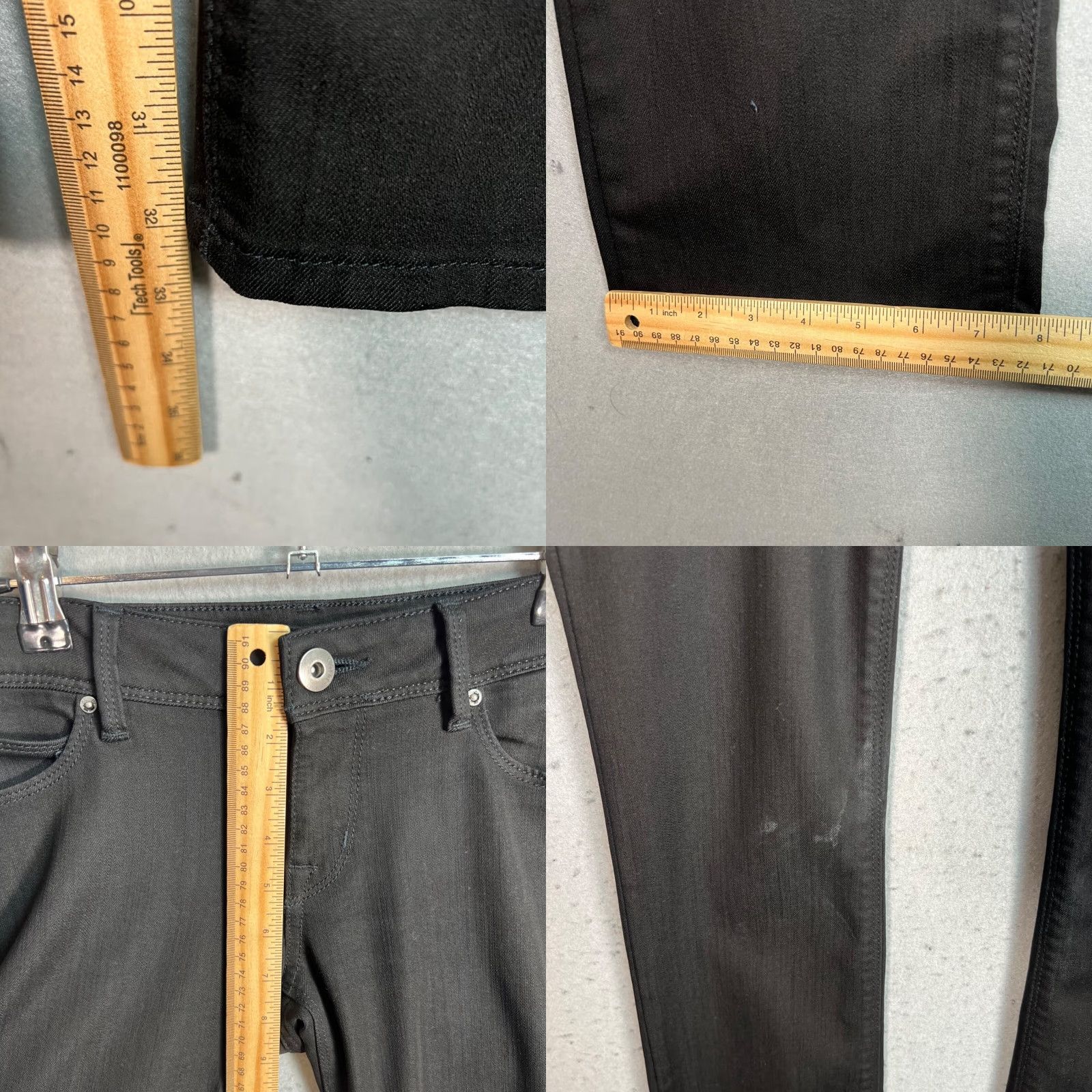 DL1961 VINTAGE DL1961 Cindy Slim Boot Jeans Women 27 Black Denim Bootcut 32in Inseam Womens Size 27" / US 4 / IT 40 - 8 Thumbnail