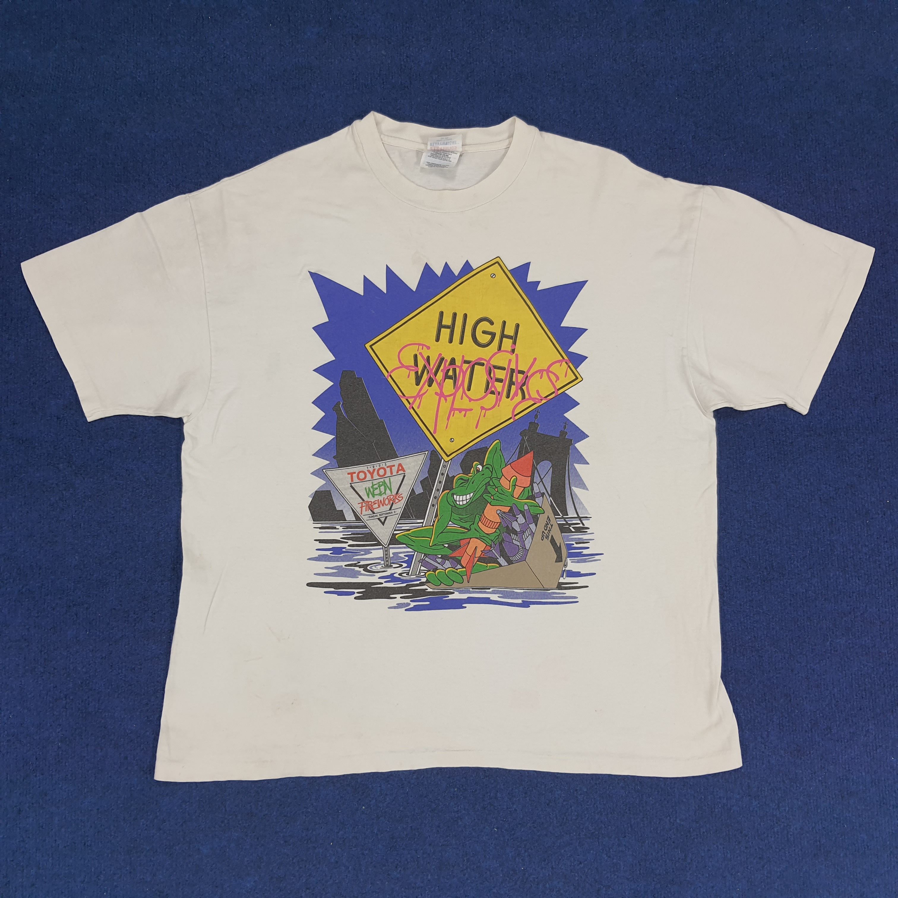 Japanese Brand × Vintage Vintage Toyota Webn Fireworks Tshirt Size US L / EU 52-54 / 3 - 1 Thumbnail