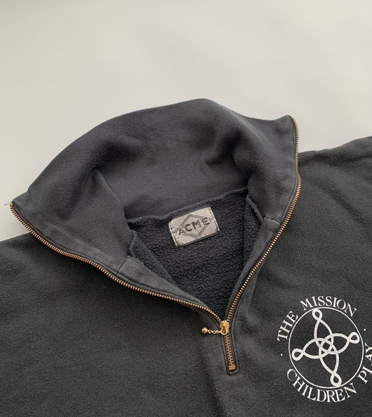 Band Tees Vintage 80s The Mission Child’s Play 1/4 Zip Sweater Y2K Size US L / EU 52-54 / 3 - 6 Thumbnail