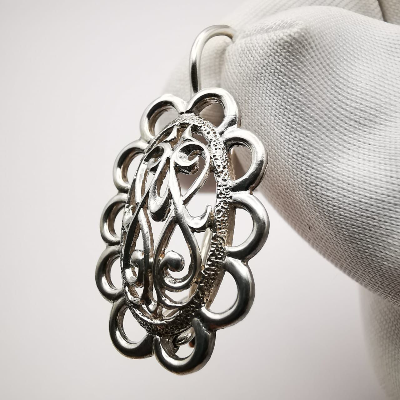 Vintage Vintage Earrings "Light Joy" 925 Sterling Silver, Jewelry Size ONE SIZE - 2 Thumbnail