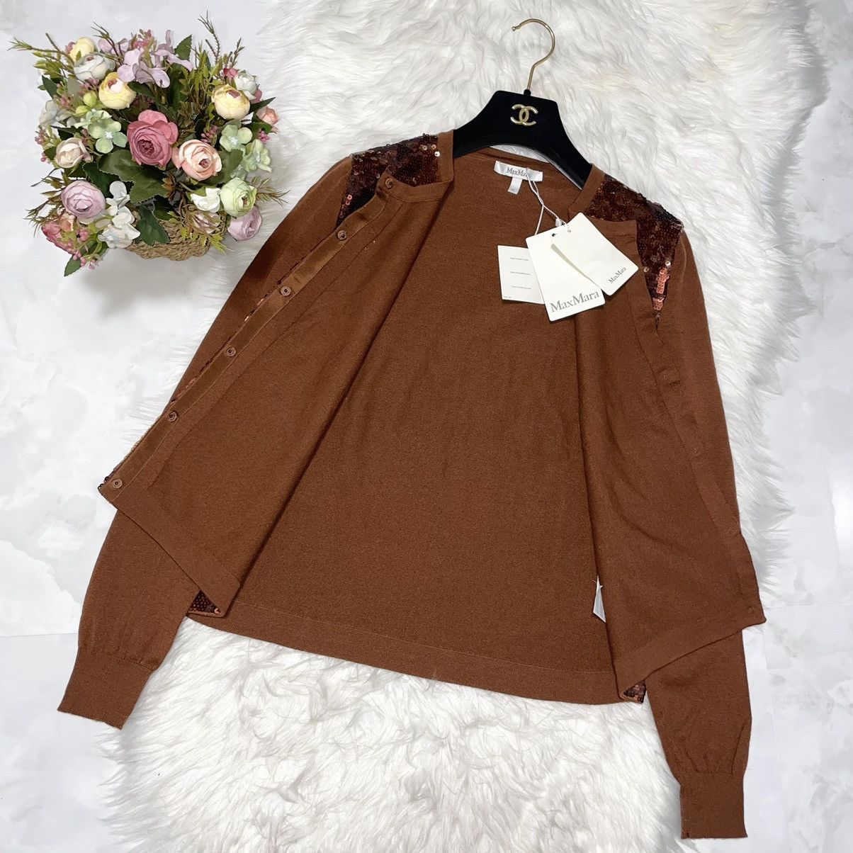 Max Mara Max Mara sequin decoration long sleeve knit cardigan XL Size XL / US 12-14 / IT 48-50 - 10 Thumbnail