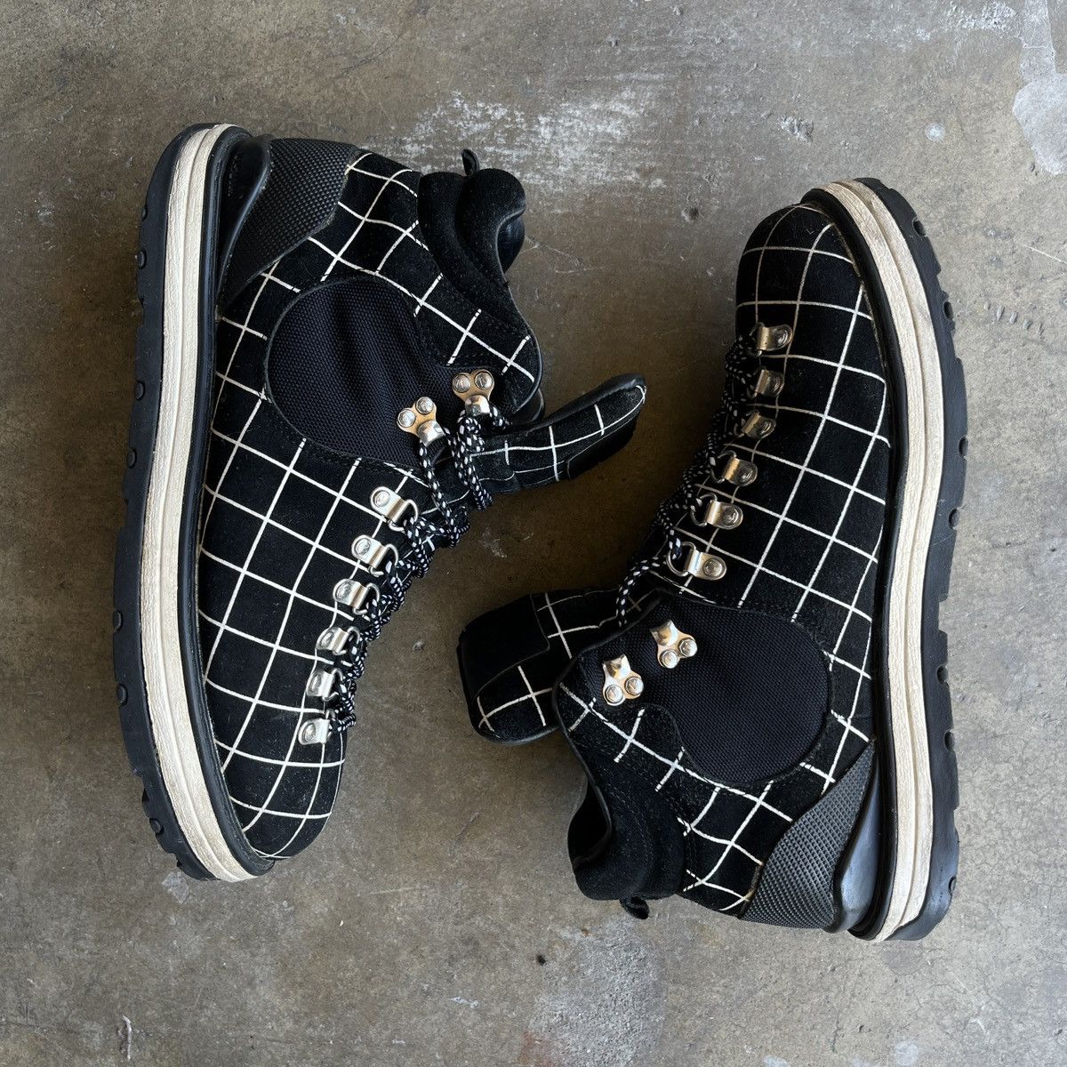 visvim×affa check design trekking boots visvim×affa check design trekking boots visvim×affa check