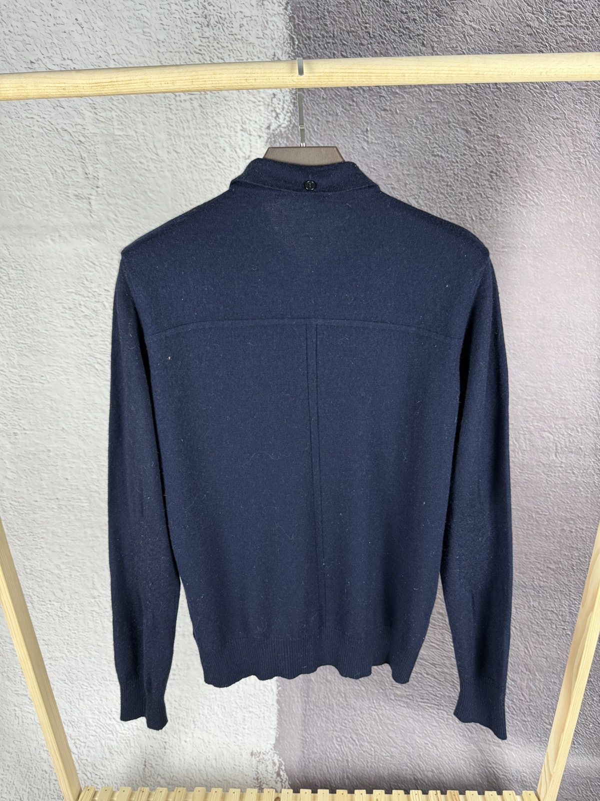 Dirk Bikkembergs Bikkembergs wool two pockets long sleeve polo shirt Size US L / EU 52-54 / 3 - 12 Thumbnail