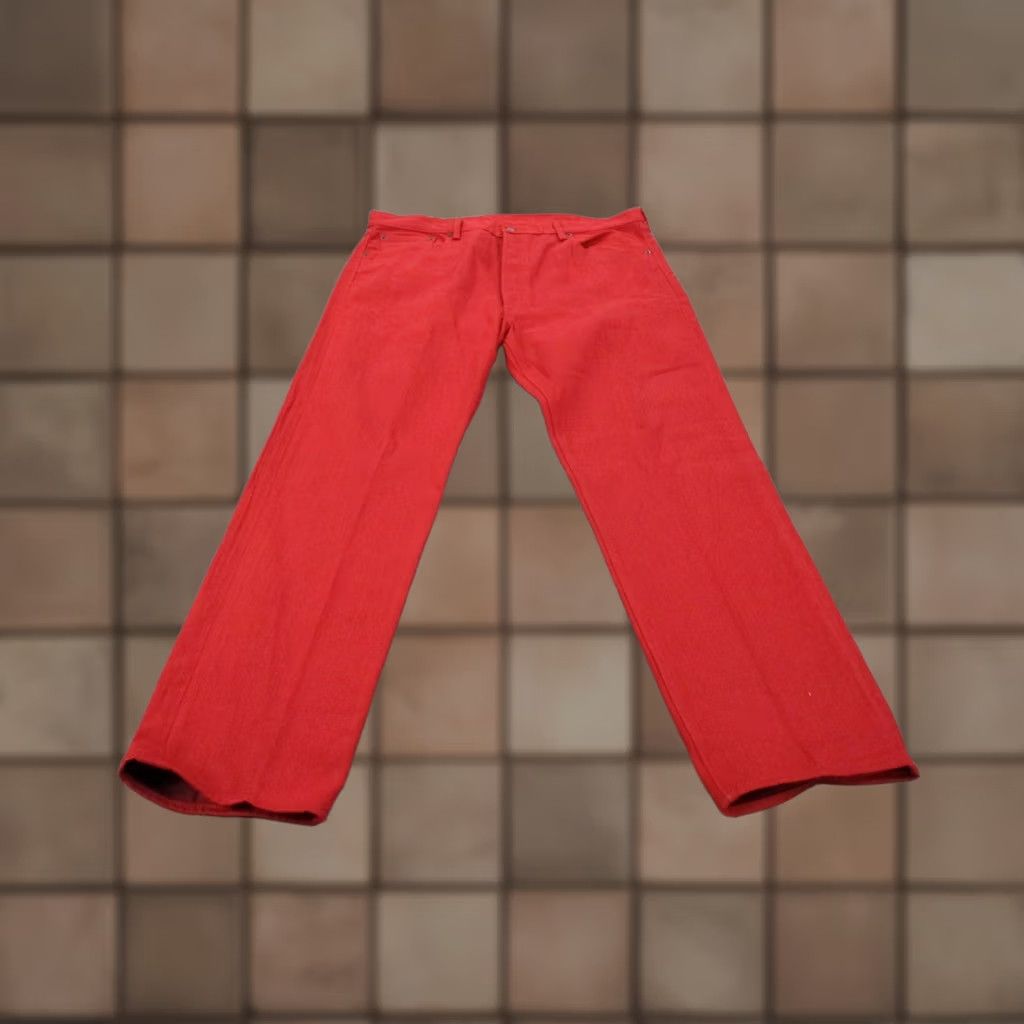 Levi's VINTAGE Levi's Jeans Mens 40 X 32 Red Denim Bootcut 501 XX Regular Pants Mens Size US 40 / EU 56 - 1 Thumbnail