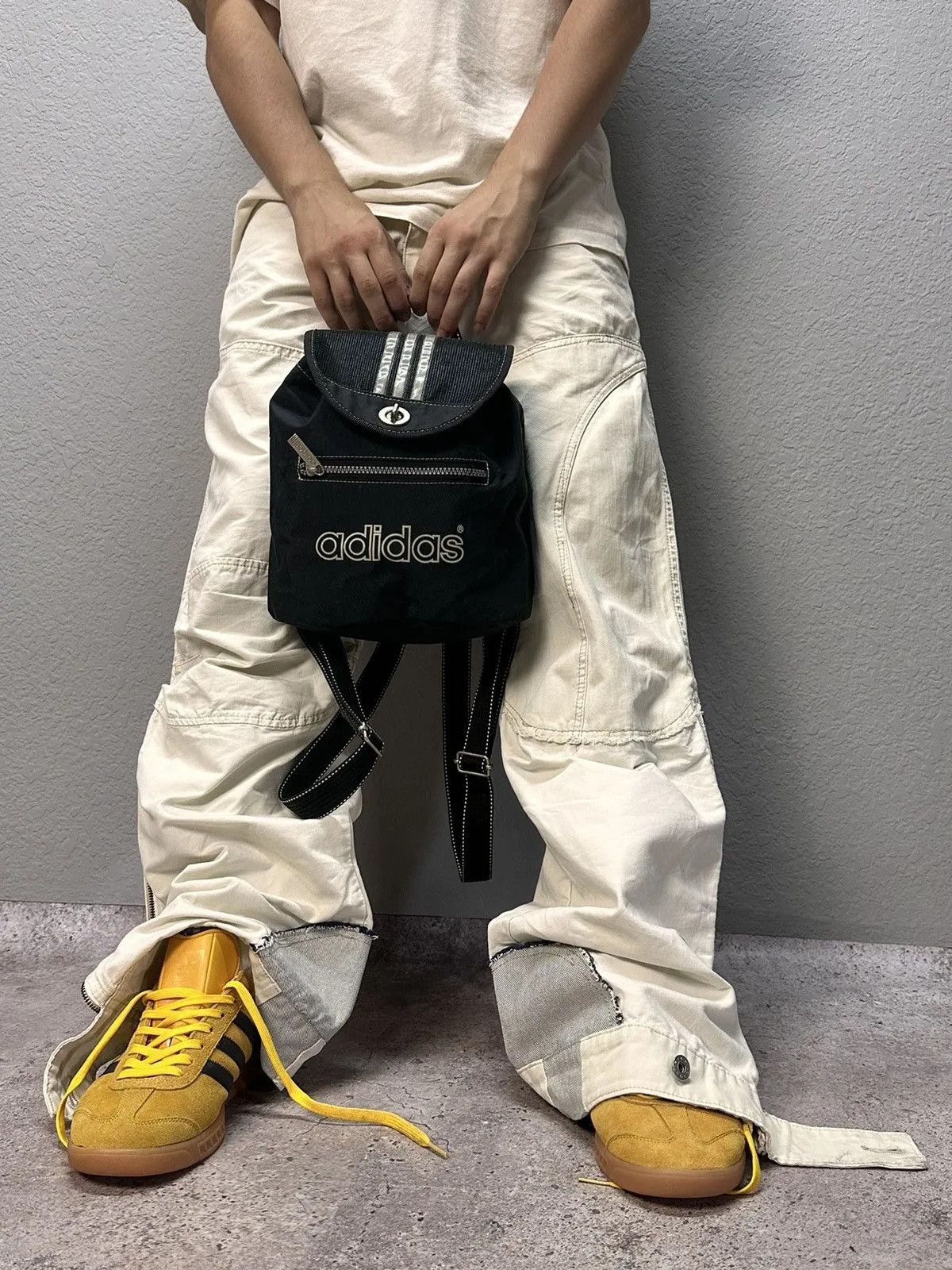 Adidas 80s Adidas West Germany backpack sling bag Vintage Y2K Size ONE SIZE - 3 Thumbnail