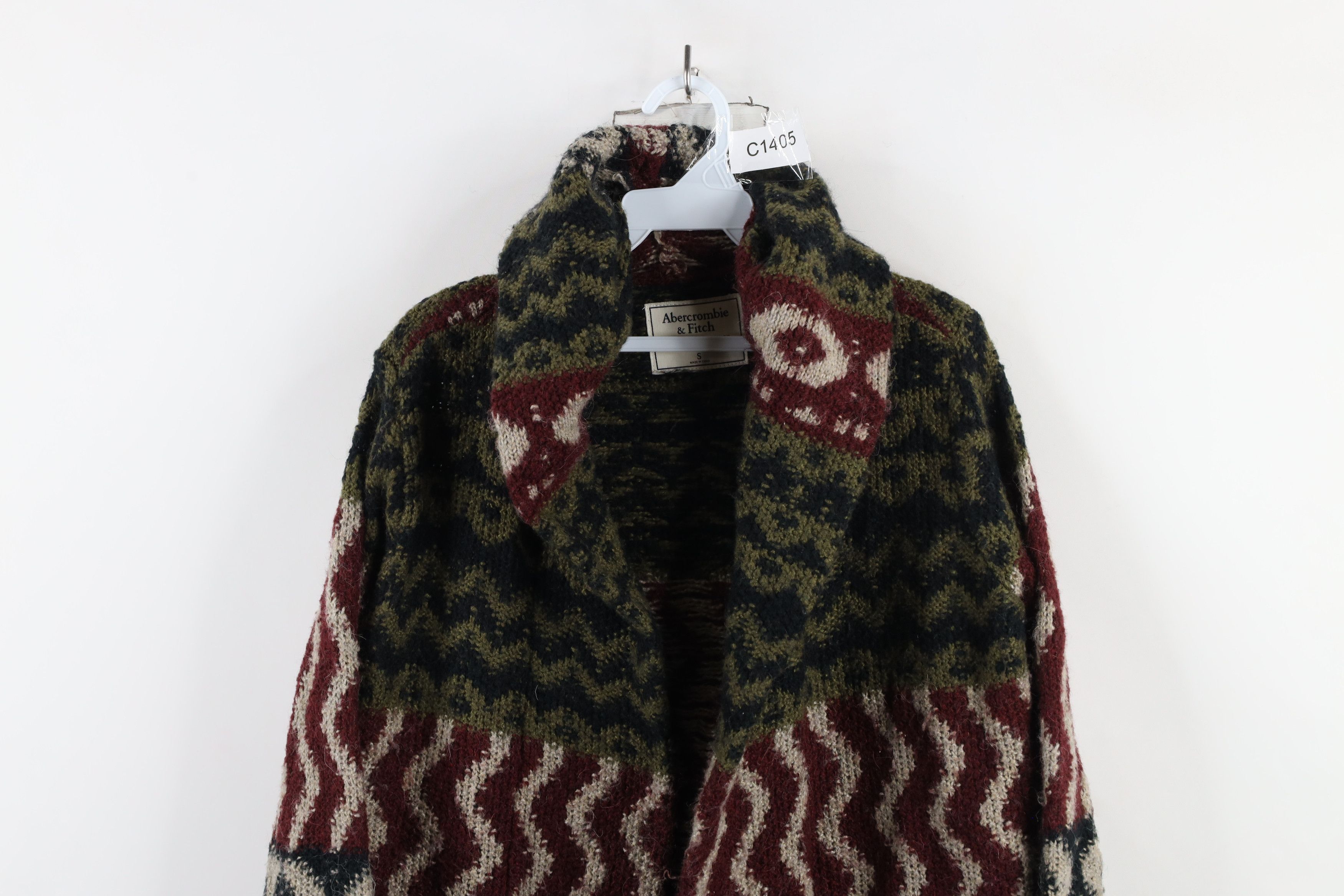 Abercrombie & Fitch × Vintage Vintage Y2K Abercrombie & Fitch Wool Knit Hooded Sweater Size S / US 4 / IT 40 - 2 Thumbnail