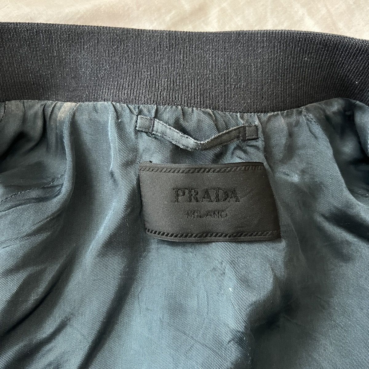 Prada 🔥🔥 Prada Nylon Gabardine Bomber Jacket Size US L / EU 52-54 / 3 - 13 Thumbnail