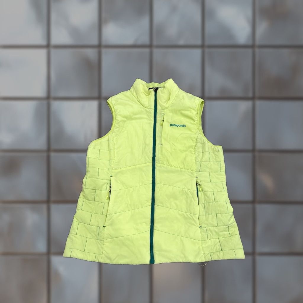 Patagonia PATAGONIA Vest Womens XL Yellow Nano-Air Light Hybrid All Seasons Full Zip Bodywarmer Breathable Insulated Logo 84275 Size XL / US 12-14 / IT 48-50 - 1 Thumbnail