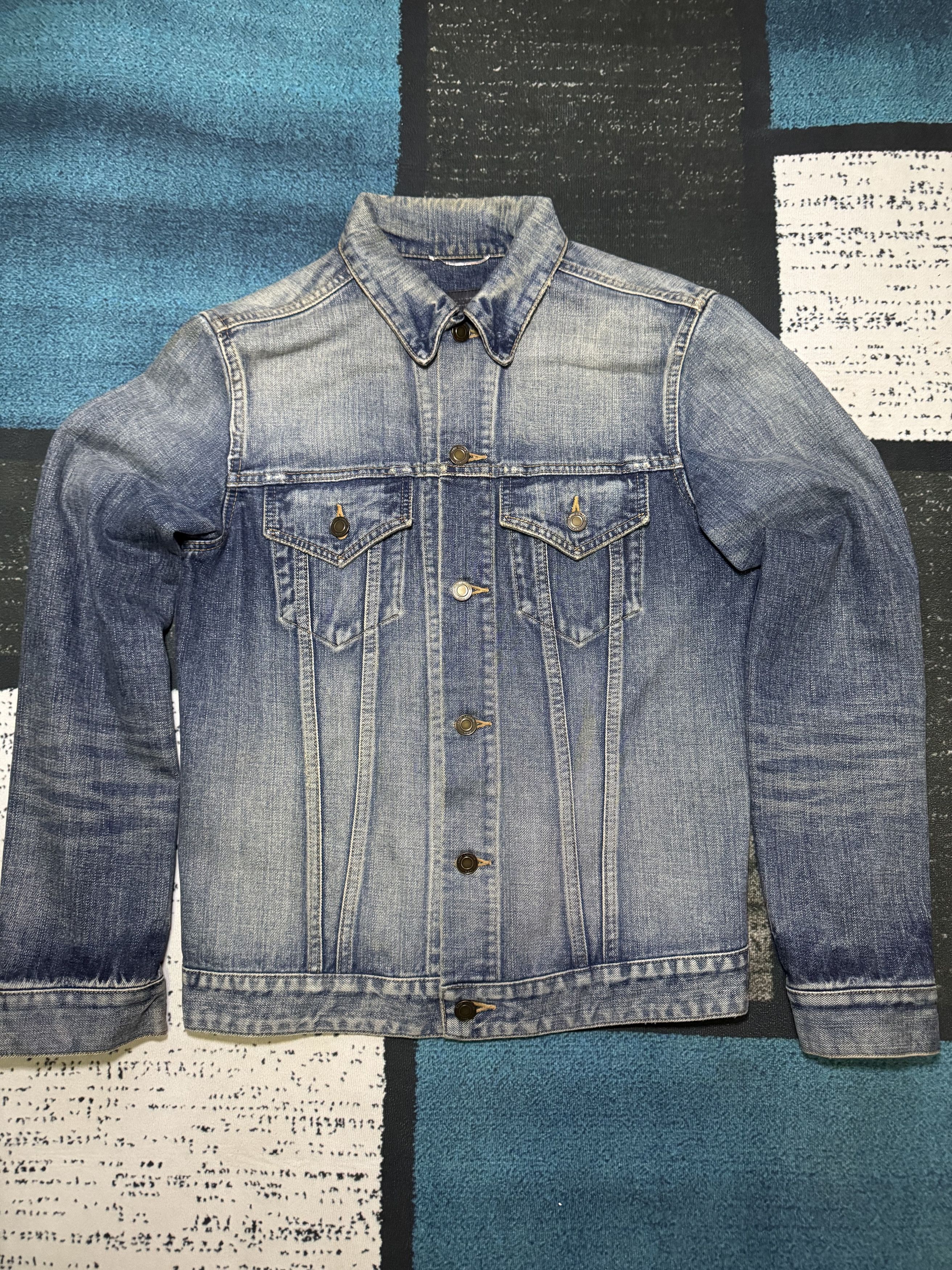 Saint Laurent Paris Saint Laurent "Sweet Dreams" Shark Embroidered Denim Jacket Size US M / EU 48-50 / 2 - 2 Thumbnail