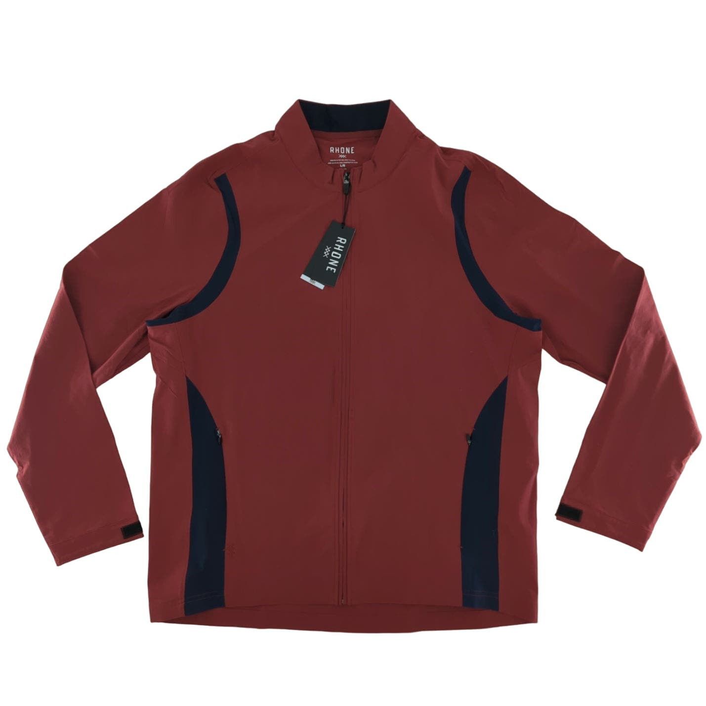 image of Rhone Jacket Men's Full Zip Golf Performance Jacket L in Red (Size Large)