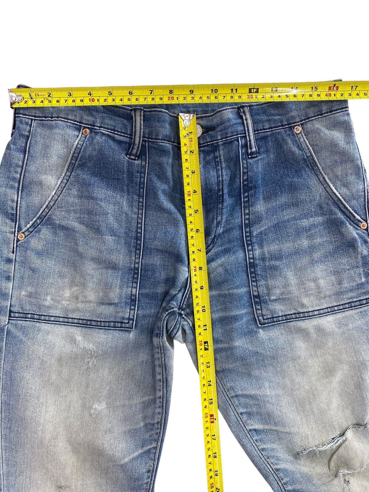 Levi's Levi’s Faded Blue Wash Style Ripped Jeans Size US 34 / EU 50 - 8 Thumbnail