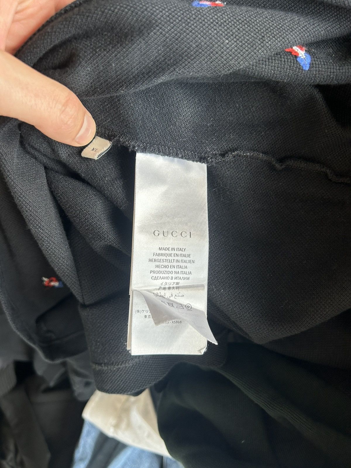 Gucci Gucci Embroidered Pierced Heart Polo, Size XL Size US XL / EU 56 / 4 - 9 Thumbnail