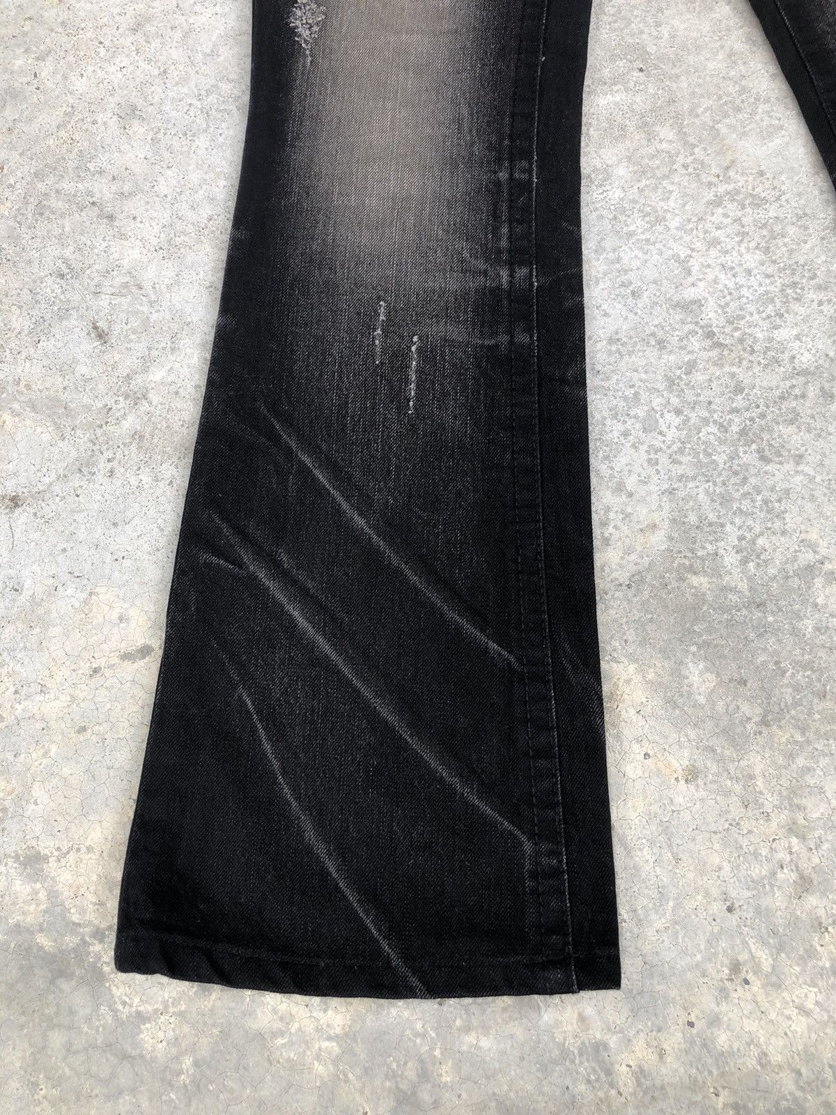 If Six Was Nine Rare Lolita Flared Jeans Distressed Jeans Size US 31 - 6 Thumbnail