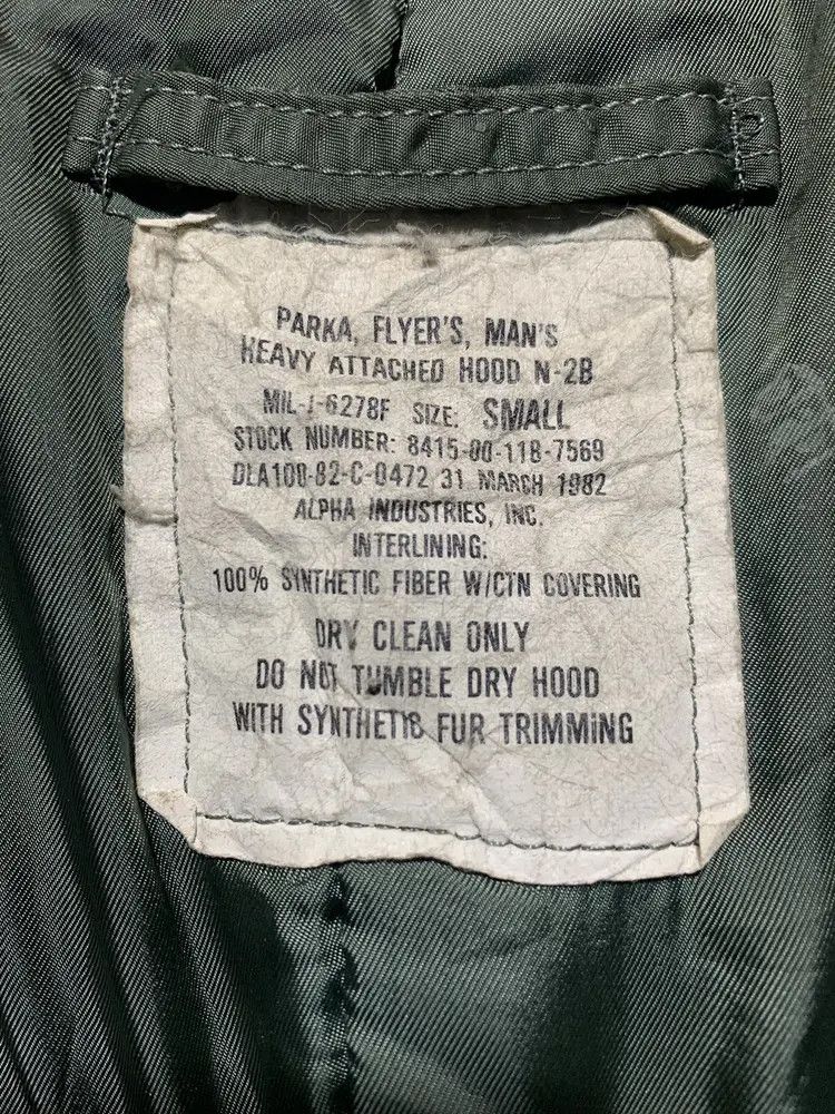Other Vintage Alpha industries N2B bomber fur jacket Size US M / EU 48-50 / 2 - 18 Thumbnail